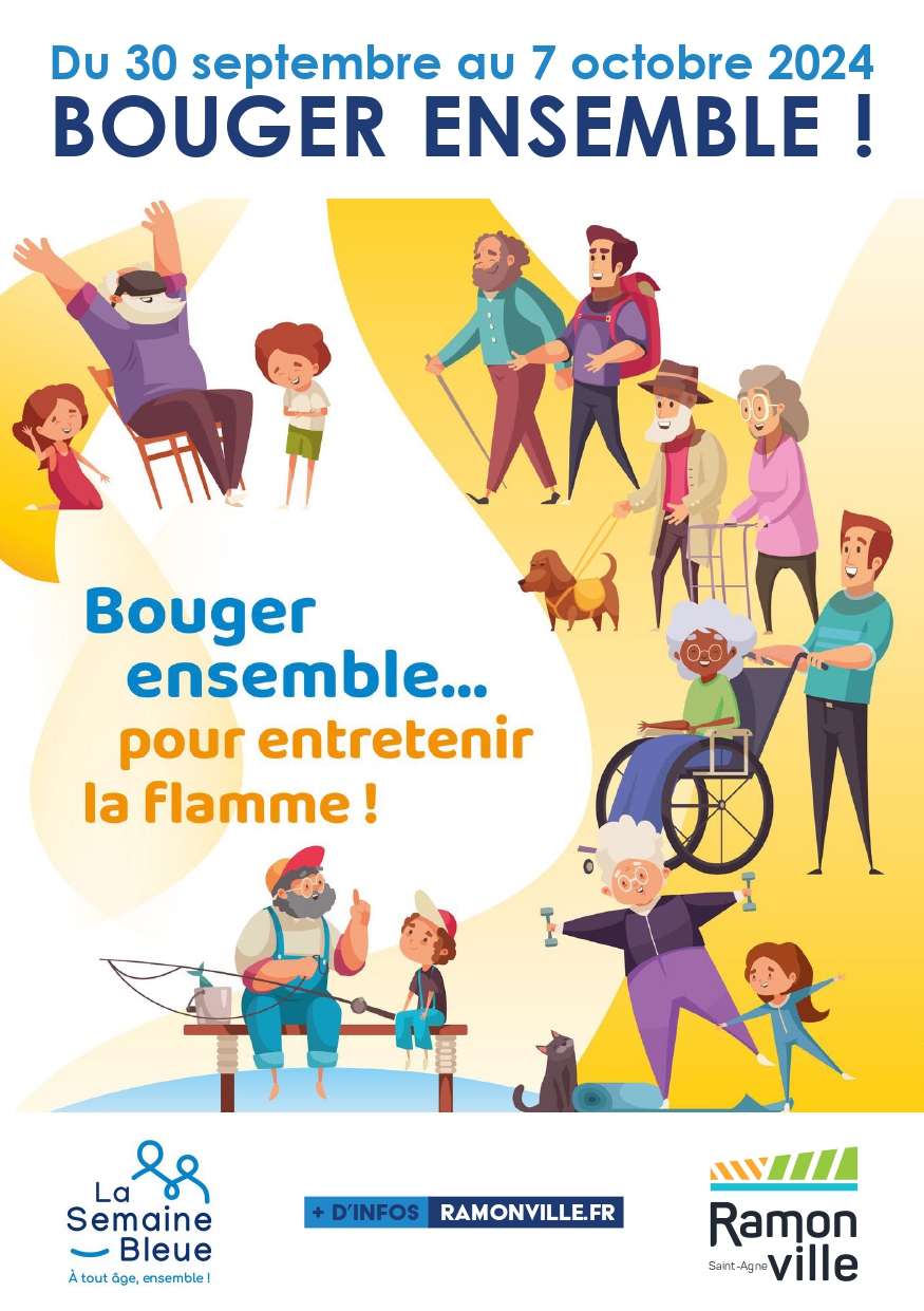 Affiche CCAS Ramonville Bouger ensemble