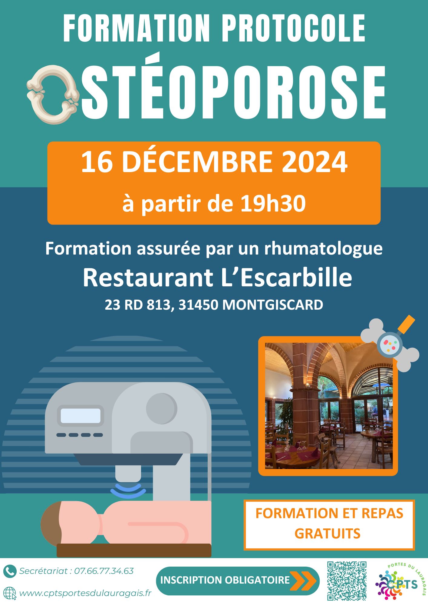 Affiche formation ostéoporose